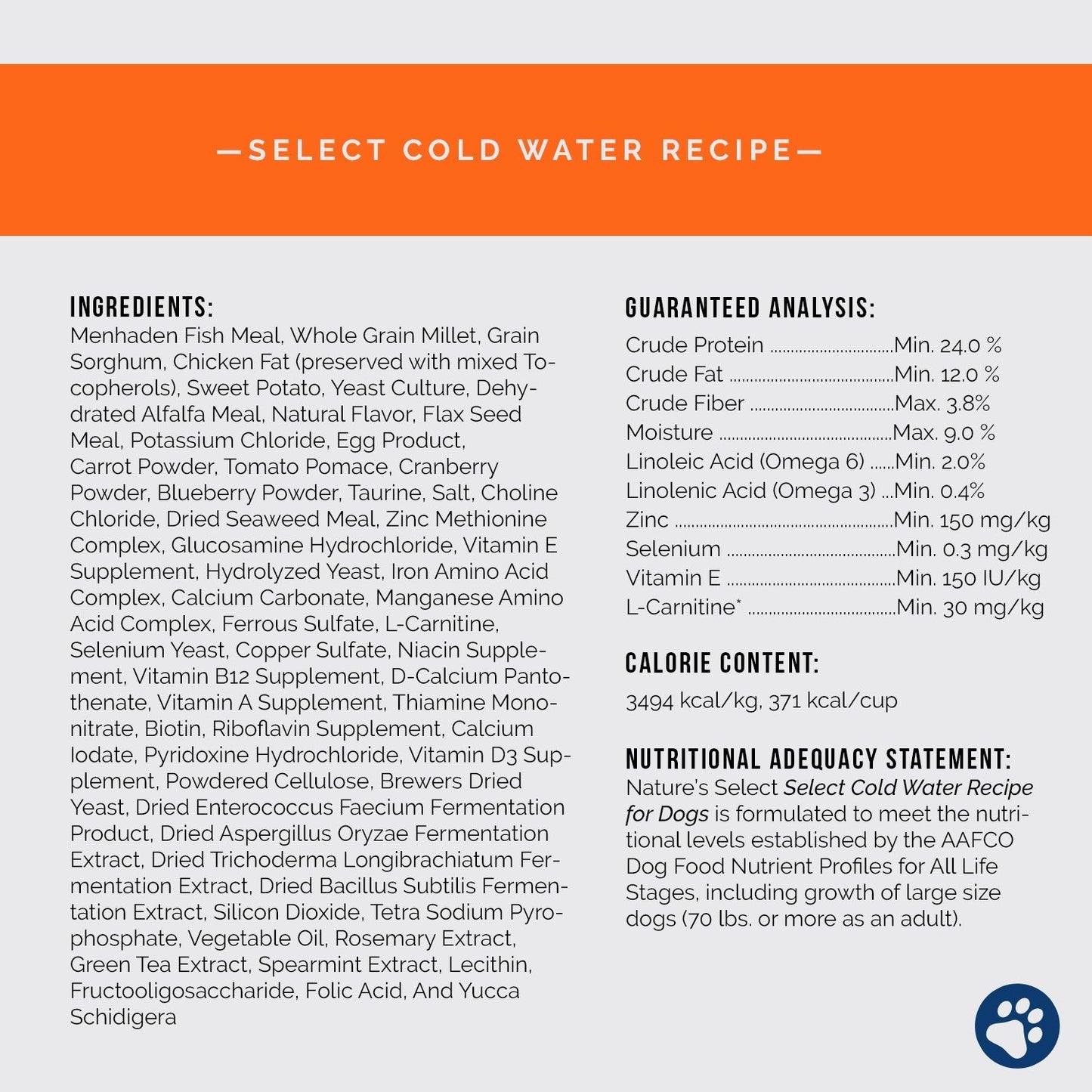 Cold Water Recipe - White Fish & Sweet Potato Auto renew