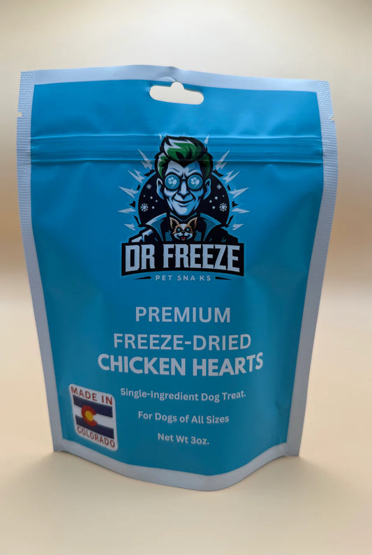 Freeze Dried Chicken Hearts Quality Dog Treats