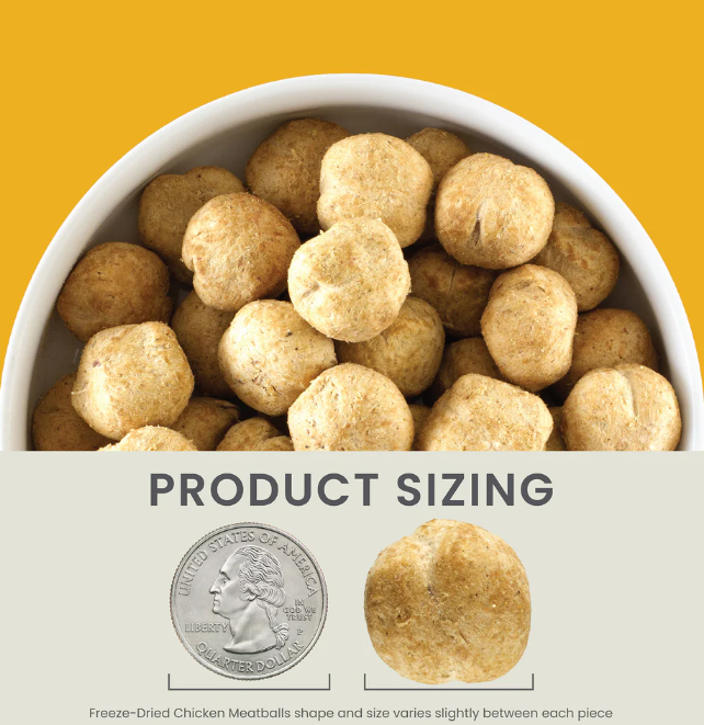 Freeze Dried Chicken Meatballs Dog Treats