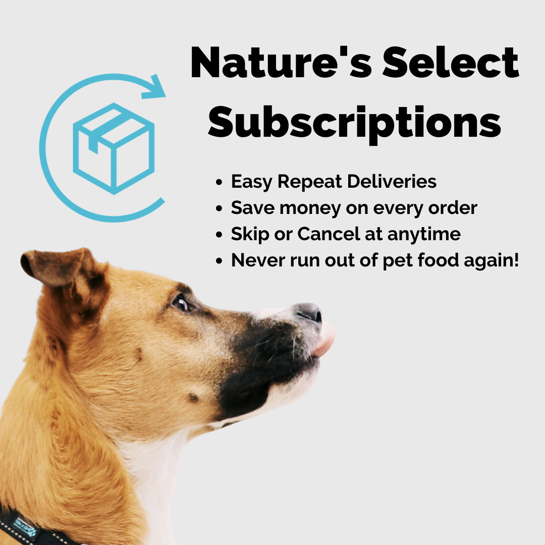 Nature's Select Subscriptions | Dog food subscriptions | easy dog food subscriptions | best dog food subscriptions