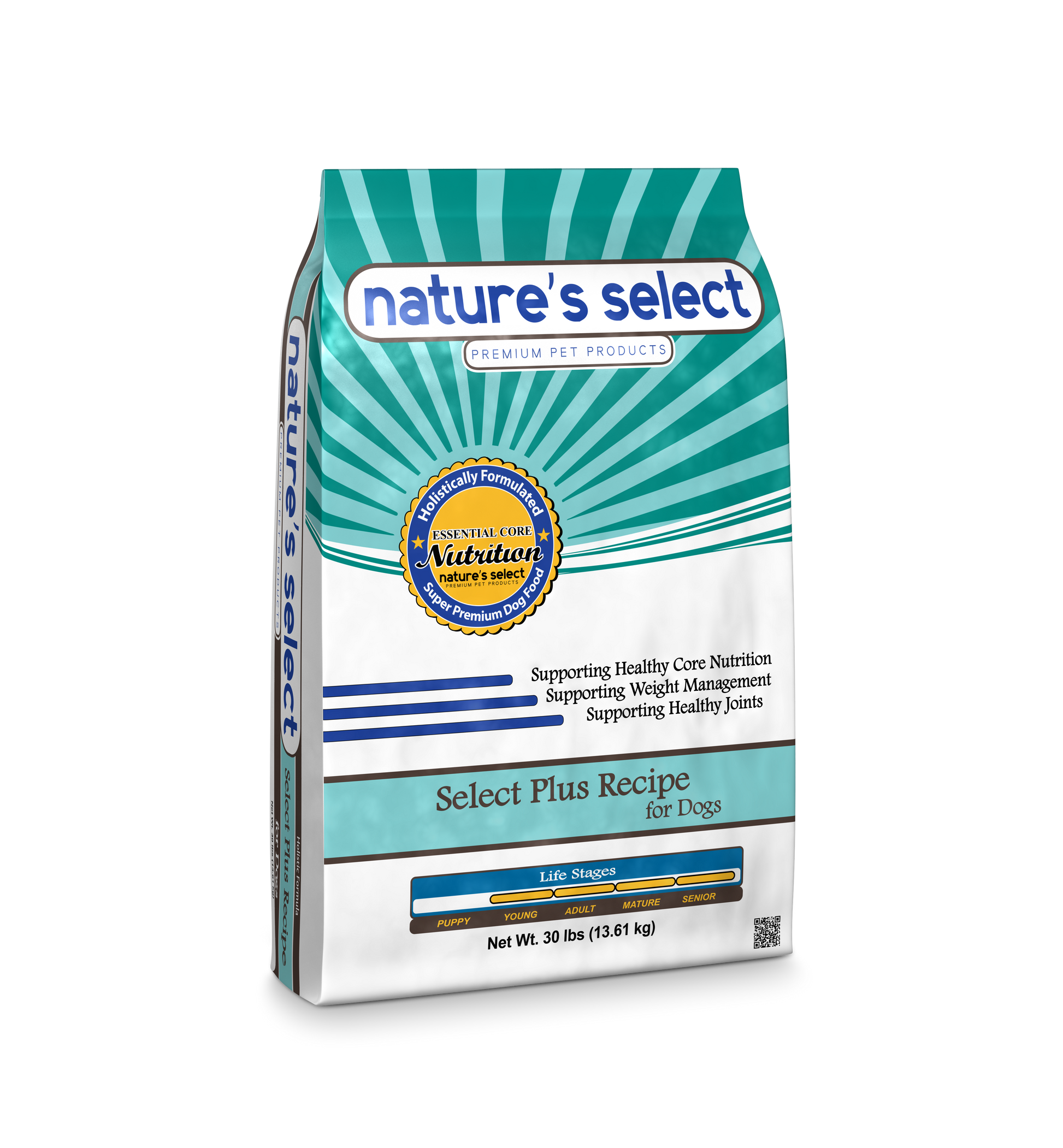 Chicken & Rice Plus Recipe w/ Glucosamine | Nature's Select Dog Food | Dog food with glucosamine | glucosamine dog food | best dry dog food | best dry dog kibble | chicken dog food recipe | chicken and rice dog food