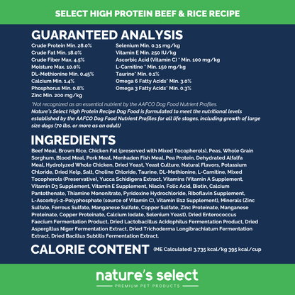 High Protein Recipe - Beef & Rice Dry Dog Food