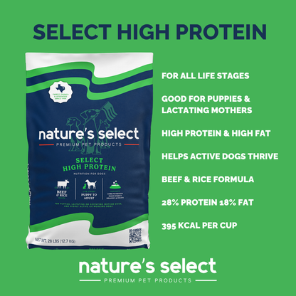 High Protein Recipe - Beef & Rice Dry Dog Food