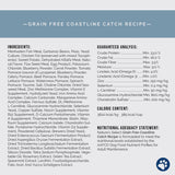 Grain free coastline catch recipe ingredient card | Nature's Select dry dog food | Coastline Catch recipe, grain free white fish dog food | grain free dog food | fish flavored dry dog food | Dry dog food bag | White fish dog food | Best natural dry dog food | dry dog food subscription | dog kibble | best kibble for dogs | high protein dog food | best senior dog food | white fish dog food 