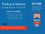 Turkey and Salmon Canned Cat Food