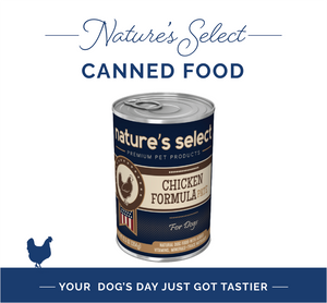 A can of Nature's Select Chicken Formula Pate for dogs | Wet dog food | Canned dog food | natural dog food | Best natural dog food | chicken dog food | protein dog food