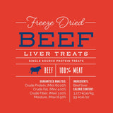 Freeze Dried Beef Liver Dog Treats
